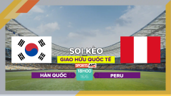 Soi kèo Hàn Quốc vs Peru, 18h00 ngày 16/6/2023