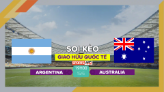Soi kèo Argentina vs Australia, 19h00 ngày 14/6/2023