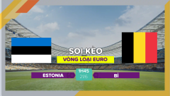 Soi kèo Estonia vs Bỉ, 1h45 ngày 21/6/2023