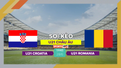 Soi kèo U21 Croatia vs U21 Romania, 1h45 ngày 28/6/2023