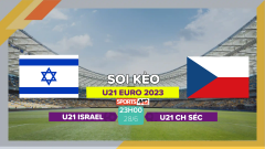 Soi kèo U21 Israel vs U21 CH Séc, 23h00 ngày 28/6/2023