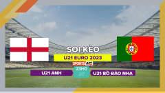 Soi kèo U21 Anh vs U21 Bồ Đào Nha, 23h00 ngày 2/7/2023