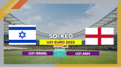 Soi kèo U21 Israel vs U21 Anh, 23h00 ngày 5/7/2023
