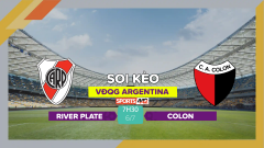 Soi kèo River Plate vs Colon, 7h30 ngày 6/7/2023