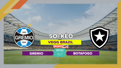 Soi kèo Gremio vs Botafogo, 4h30 ngày 10/7/2023