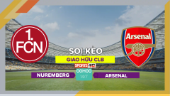 Soi kèo Nuremberg vs Arsenal, 00h00 ngày 14/7/2023