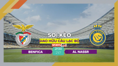 Soi kèo Benfica vs Al Nassr, 2h30 ngày 21/7/2023