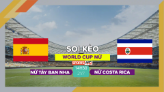 Soi kèo Nữ Tây Ban Nha vs Nữ Costa Rica, 14h30 ngày 21/7/2023