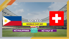 Soi kèo nữ Philippines vs nữ Thụy Sĩ, 12h00 ngày 21/7/2023