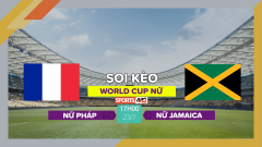 Soi kèo Nữ Pháp vs Nữ Jamaica, 17h00 ngày 23/7/2023