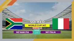 Soi kèo Nữ Nam Phi vs Nữ Italia, 14h00 ngày 2/8/2023