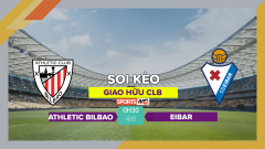 Soi kèo Athletic Bilbao vs Eibar, 0h30 ngày 4/8/2023