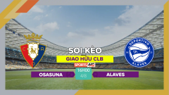 Soi kèo Osasuna vs Alaves, 16h00 ngày 4/8/2023