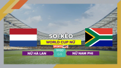 Soi kèo Nữ Hà Lan vs Nữ Nam Phi, 9h00 ngày 6/8/2023