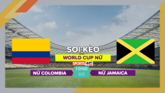 Soi kèo Nữ Colombia vs Nữ Jamaica, 15h00 ngày 8/8/2023