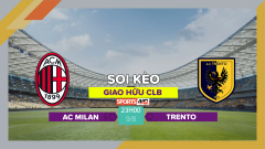 Soi kèo AC Milan vs Trento, 23h00 ngày 9/8/2023