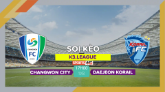 Soi kèo Changwon City vs Daejeon Korail, 17h00 ngày 11/8/2023