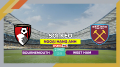 Soi kèo Bournemouth vs West Ham, 21h00 ngày 12/8/2023