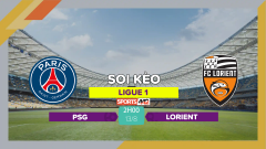 Soi kèo PSG vs Lorient, 2h00 ngày 13/8/2023