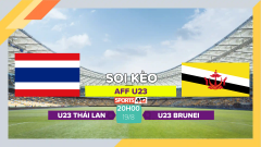 Soi kèo U23 Thái Lan vs U23 Brunei, 20h00 ngày 19/8/2023