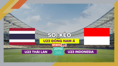 Soi kèo U23 Thái Lan vs U23 Indonesia, 20h00 ngày 24/8/2023