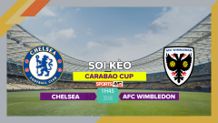 Soi kèo Chelsea vs AFC Wimbledon, 1h45 ngày 31/8/2023