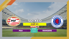 Soi kèo PSV vs Rangers, 2h00 ngày 31/8/2023