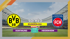 Soi kèo Dortmund vs Heidenheim, 1h30 ngày 2/9/2023