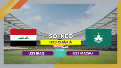 Soi kèo U23 Iraq vs U23 Macau, 22h00 ngày 6/9/2023
