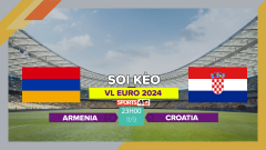 Soi kèo Armenia vs Croatia, 23h00 ngày 11/9/2023