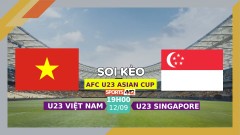 Soi kèo U23 Việt Nam vs U23 Singapore, 19h00 ngày 12/9/2023