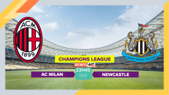 Soi kèo AC Milan vs Newcastle, 23h45 ngày 19/9/2023