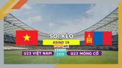 Soi kèo U23 Việt Nam vs U23 Mông Cổ, 15h00 ngày 19/9/2023