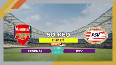 Soi kèo Arsenal vs PSV, 2h00 ngày 21/9/2023