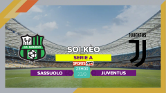Soi kèo Sassuolo vs Juventus, 23h00 ngày 23/9/2023