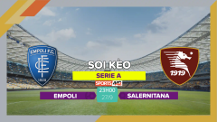 Soi kèo Empoli vs Salernitana, 23h30 ngày 27/9/2023