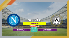 Soi kèo Napoli vs Udinese, 1h45 ngày 28/9/2023