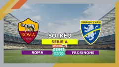 Soi kèo Roma vs Frosinone, 01h45 ngày 2/10/2023