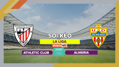 Soi kèo Athletic Club vs Almeria, 2h00 ngày 7/10/2023