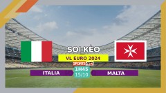 Soi kèo Italia vs Malta, 1h45 ngày 15/10/2023