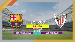 Soi kèo Barca vs Athletic Bilbao, 2h00 ngày 23/10/2023