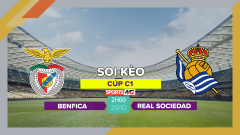Soi kèo Benfica vs Real Sociedad, 2h00 ngày 25/10/2023