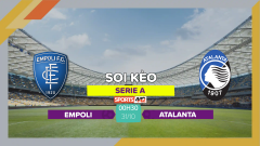 Soi kèo Empoli vs Atalanta, 0h30 ngày 31/10/2023