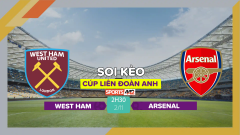 Soi kèo West Ham vs Arsenal, 2h30 ngày 2/11/2023