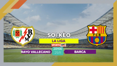 Soi kèo Rayo Vallecano vs Barca, 20h00 ngày 25/11/2023