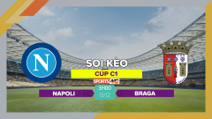 Soi kèo Napoli vs Braga, 3h00 ngày 13/12/2023