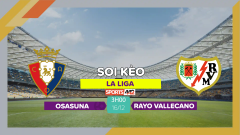 Soi kèo Osasuna vs Rayo Vallecano, 3h00 ngày 16/12/2023