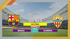 Soi kèo Barca vs Almeria, 1h00 ngày 21/12/2023