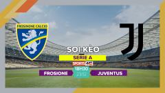 Soi kèo Frosinone vs Juventus, 18h30 ngày 23/12/2023