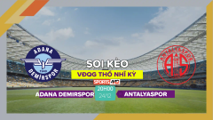 Soi kèo Adana Demirspor vs Antalyaspor, 20h00 ngày 24/12/2023
